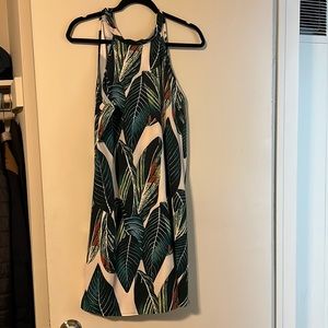 Tropical print dress